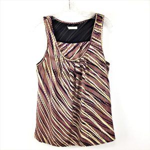 Hinge - 100% silk sleeveless pull-over blouse